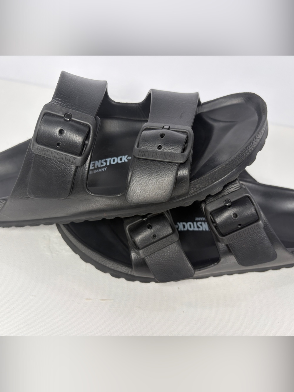 Birkenstock Arizona EVA Black Sandals Women’s EU 39 US 8 Double Strap Germany - Picture 9 of 11